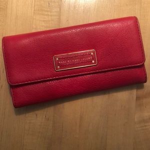 Marc Jacobs Wallet, Red & Gold